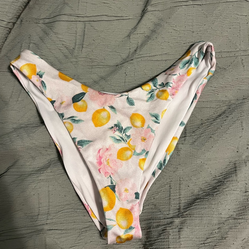 Victoria's Secret Lemon Floral Bikini Bottom